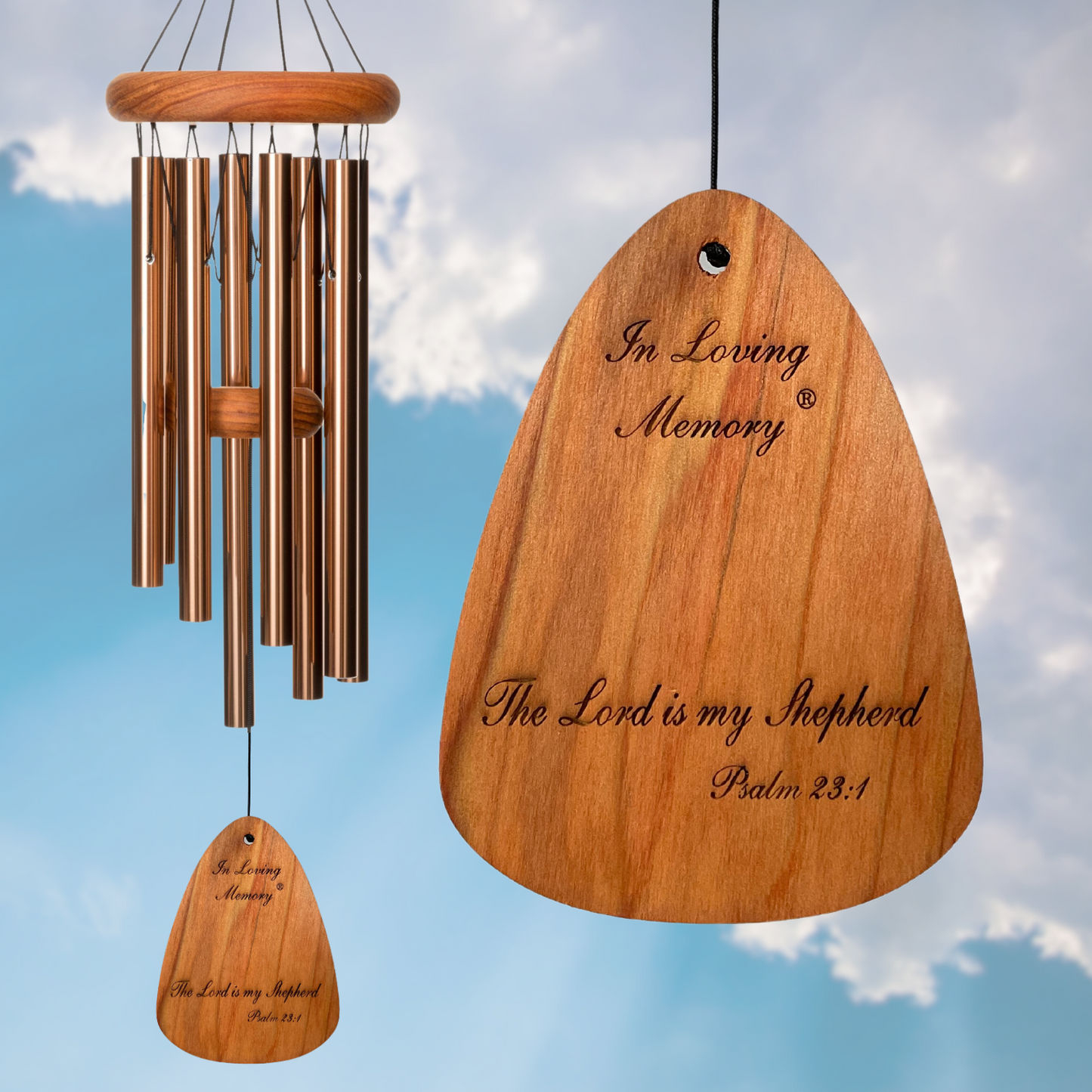In Loving Memory 24 Inch Bronze Wind Chime
