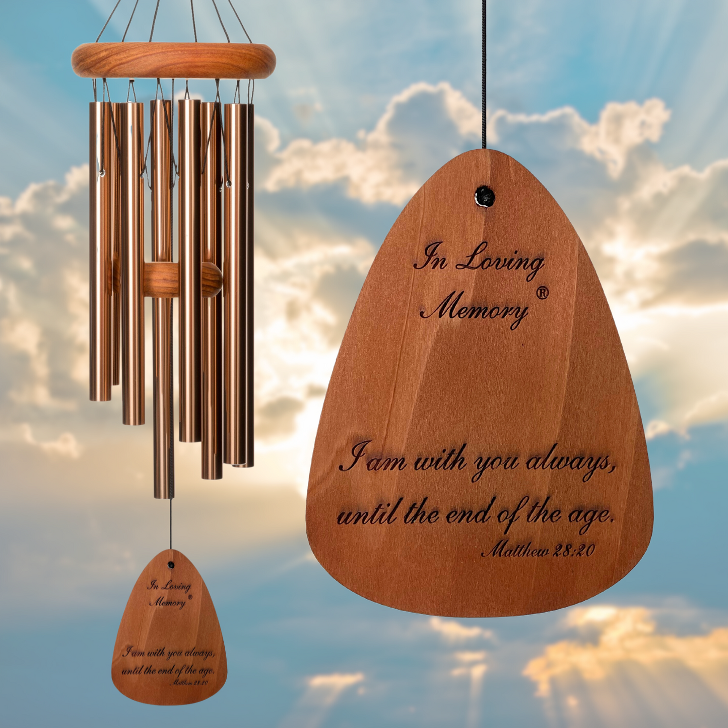 In Loving Memory 24 Inch Bronze Wind Chime