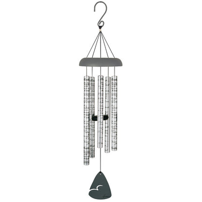 Carson Home Accents Mother 30 inch Sonnet wind chime with sentimental message for mom