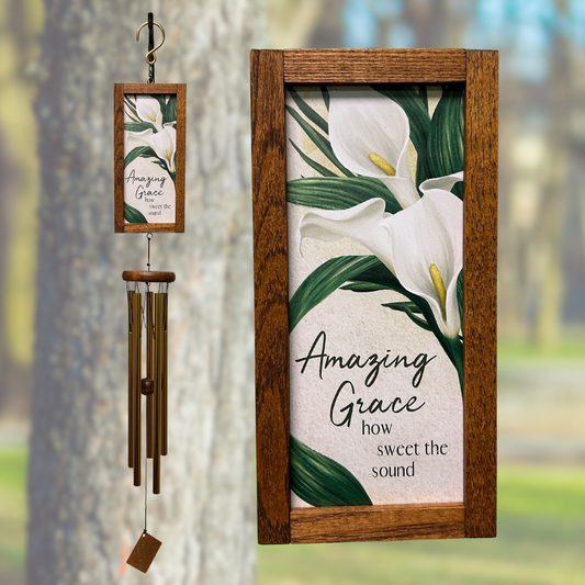 Framed Sentiment Wind Chime
