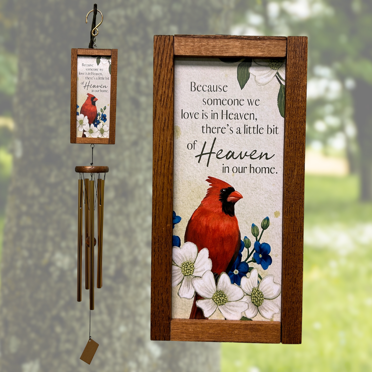 Framed Sentiment Wind Chime