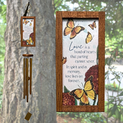 Framed Sentiment Wind Chime