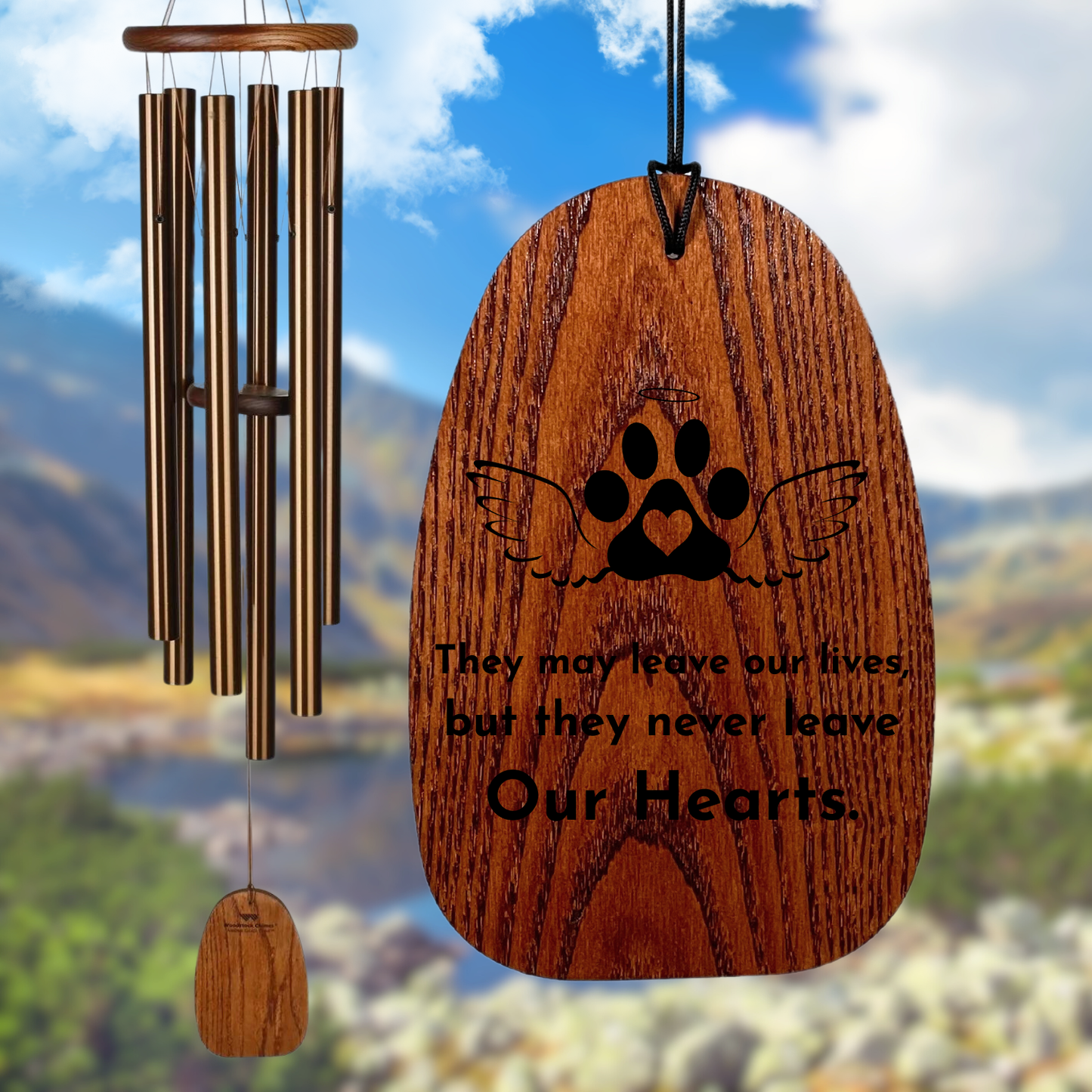 Amazing Grace 40 Inch Bronze Wind Chime