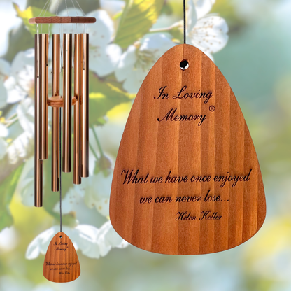 'In Loving Memory' 42 Inch Bronze Wind Chime