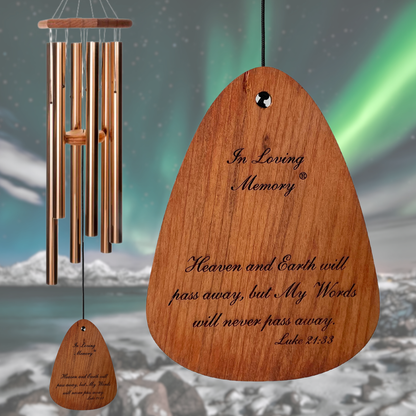 'In Loving Memory' 42 Inch Bronze Wind Chime