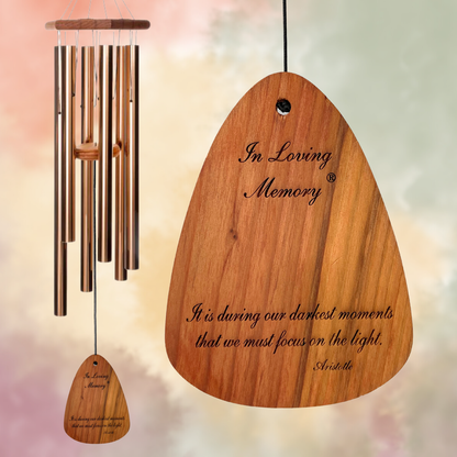 'In Loving Memory' 42 Inch Bronze Wind Chime