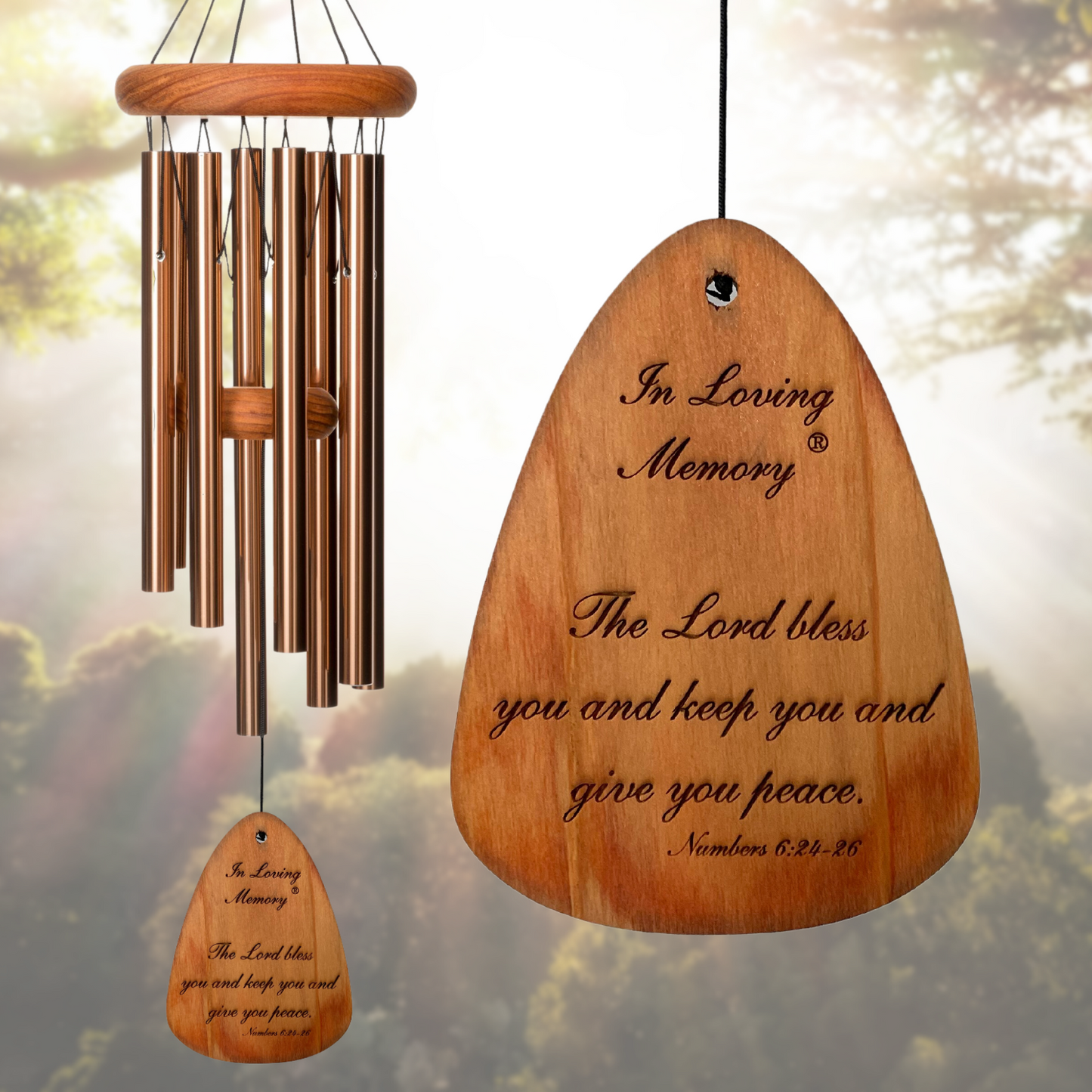In Loving Memory 24 Inch Bronze Wind Chime