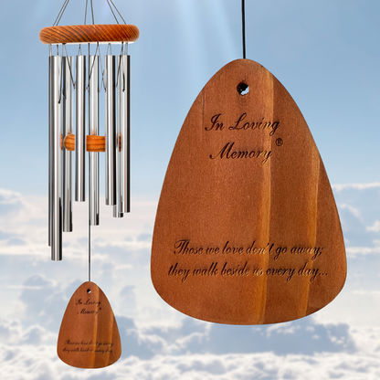 In Loving Memory 24 Inch Silver Wind Chime
