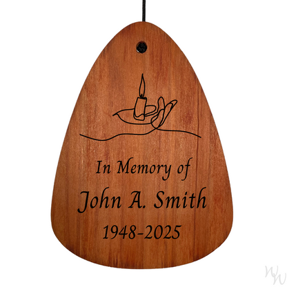 In Loving Memory 24 Inch Silver Wind Chime