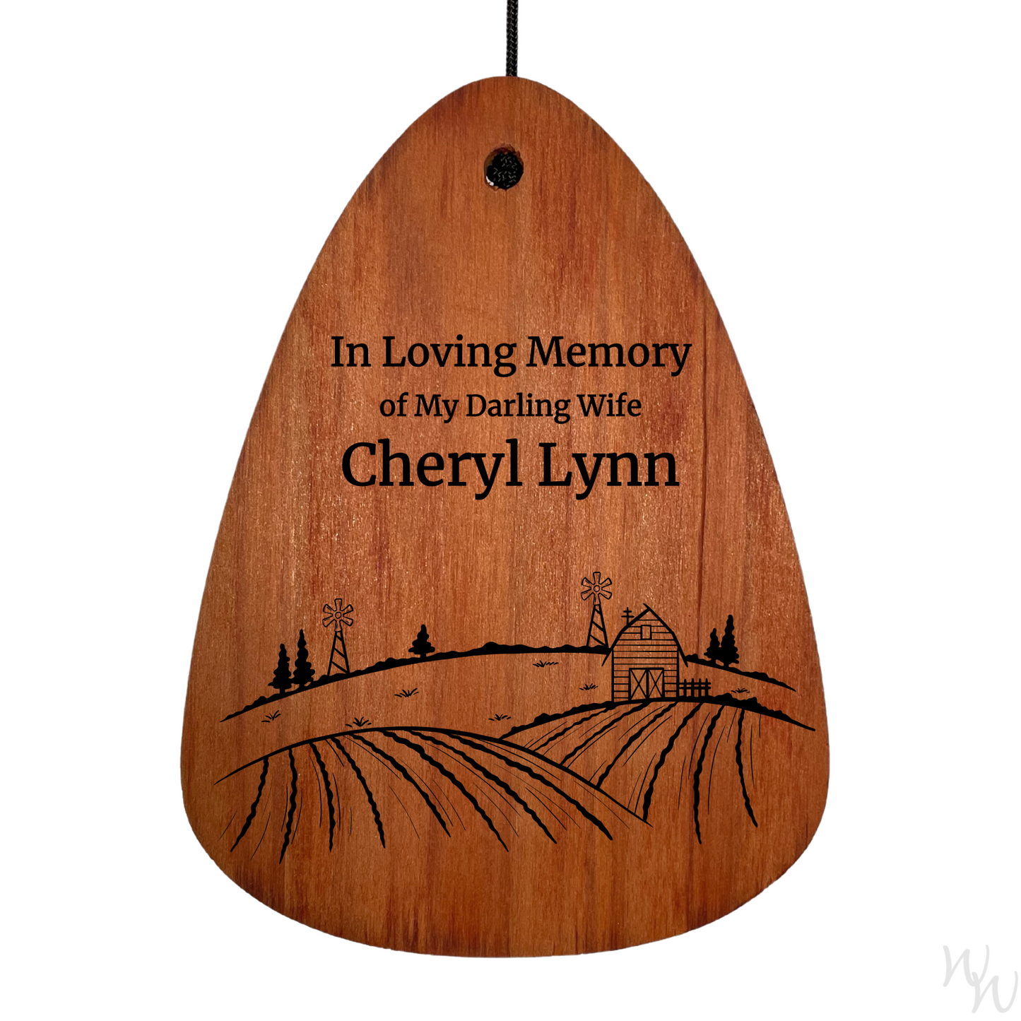 In Loving Memory 24 Inch Silver Wind Chime