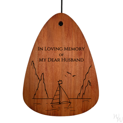 In Loving Memory 24 Inch Silver Wind Chime