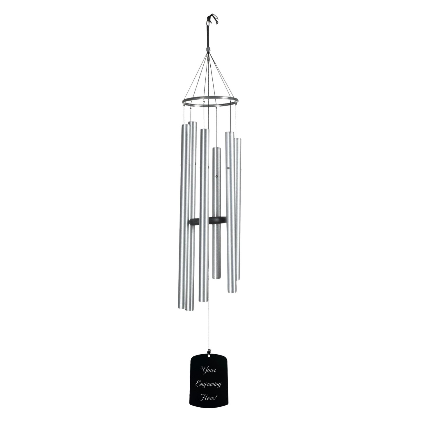 Woodstock Percussion 44 Inch Wind Singer Chimes Of Athena - Silver