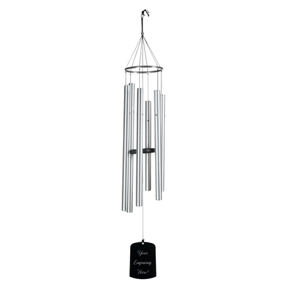 Woodstock Percussion 44 Inch Wind Singer Chimes Of Athena - Silver