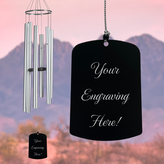Woodstock Percussion 44 Inch Wind Singer Chimes Of Athena - Silver