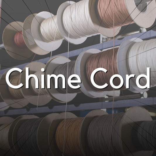 Spools of chime cord with 'Chime Cord' text overlay